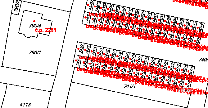 Sokolov 42974411 na parcele st. 741/6 v KÚ Sokolov, Katastrální mapa