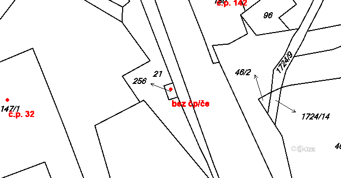 Ohnišov 44249411 na parcele st. 256 v KÚ Ohnišov, Katastrální mapa