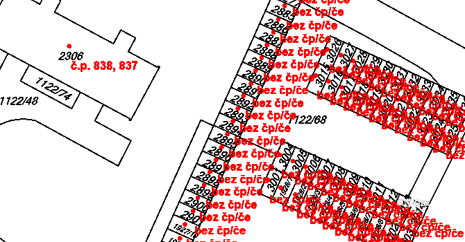 Jičín 45960411 na parcele st. 2894 v KÚ Jičín, Katastrální mapa