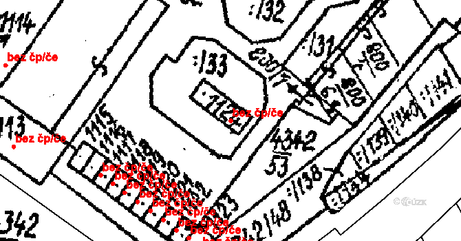 Kobylí 47105411 na parcele st. 1124/1 v KÚ Kobylí na Moravě, Katastrální mapa