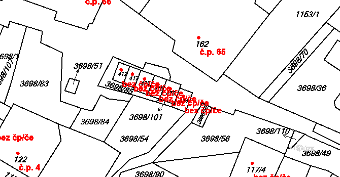Břežany 48077411 na parcele st. 475 v KÚ Břežany u Znojma, Katastrální mapa