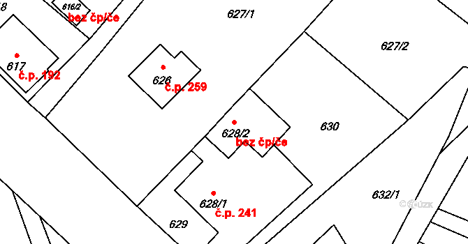Rýmařov 48624411 na parcele st. 628/2 v KÚ Janušov, Katastrální mapa