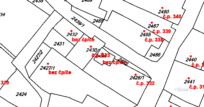 Jemnice 50272411 na parcele st. 2428/2 v KÚ Jemnice, Katastrální mapa