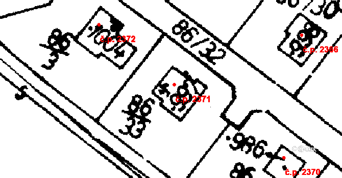Podlusky 2371, Roudnice nad Labem na parcele st. 997 v KÚ Podlusky, Katastrální mapa