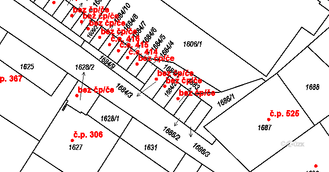 Jedovnice 42360412 na parcele st. 1684/2 v KÚ Jedovnice, Katastrální mapa