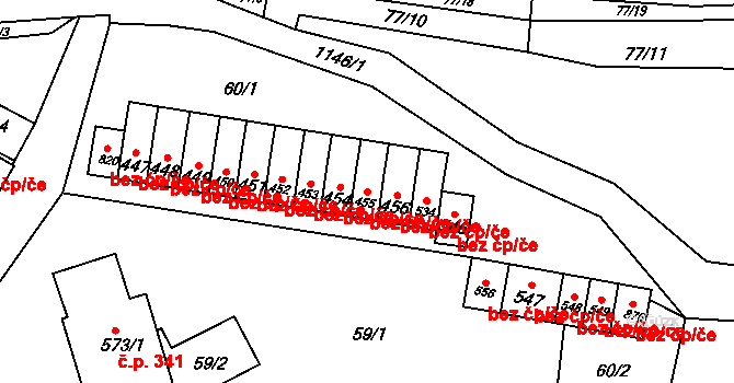 Police nad Metují 46503412 na parcele st. 455 v KÚ Velká Ledhuje, Katastrální mapa