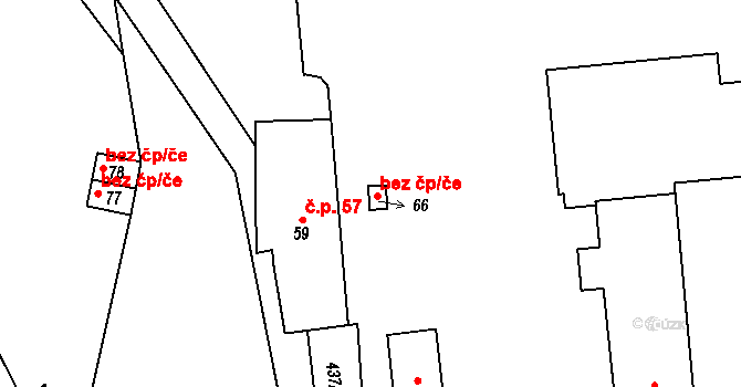 Buk 49975412 na parcele st. 66 v KÚ Buk pod Boubínem, Katastrální mapa