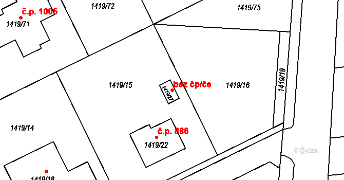 Bolatice 43757413 na parcele st. 1419/27 v KÚ Bolatice, Katastrální mapa