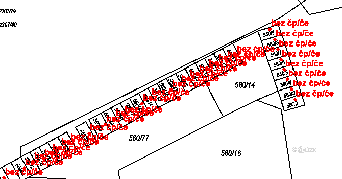 Praha 46789413 na parcele st. 560/46 v KÚ Střešovice, Katastrální mapa