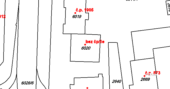 Krnov 48832413 na parcele st. 6020 v KÚ Krnov-Horní Předměstí, Katastrální mapa