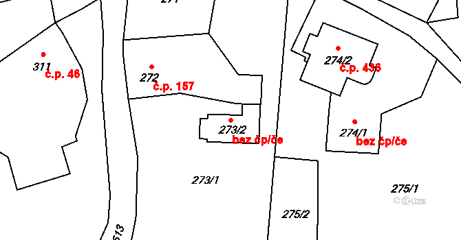 Bohumín 92427413 na parcele st. 273/2 v KÚ Záblatí u Bohumína, Katastrální mapa