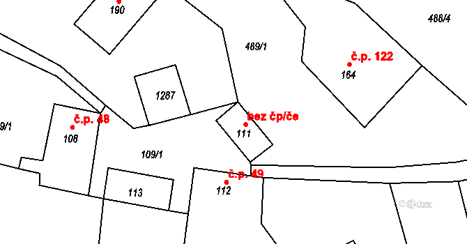 Mistrovice 45507414 na parcele st. 111 v KÚ Mistrovice nad Orlicí, Katastrální mapa