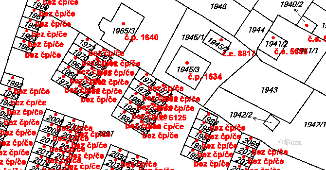 Ústí nad Labem 49297414 na parcele st. 1977 v KÚ Střekov, Katastrální mapa