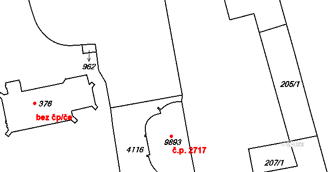 Objekt 62789414, Katastrální mapa