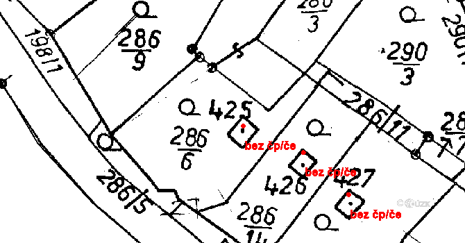 Jeřmanice 42576415 na parcele st. 425 v KÚ Jeřmanice, Katastrální mapa