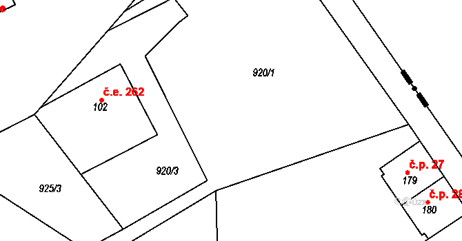 Tisá 47431415 na parcele st. 266 v KÚ Ostrov u Tisé, Katastrální mapa