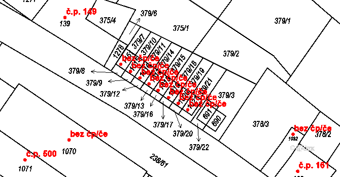 Adamov 316 na parcele st. 1019 v KÚ Adamov, Katastrální mapa