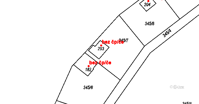 Jizbice 3, Katastrální mapa