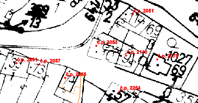 Podlusky 2053, Roudnice nad Labem na parcele st. 10 v KÚ Podlusky, Katastrální mapa