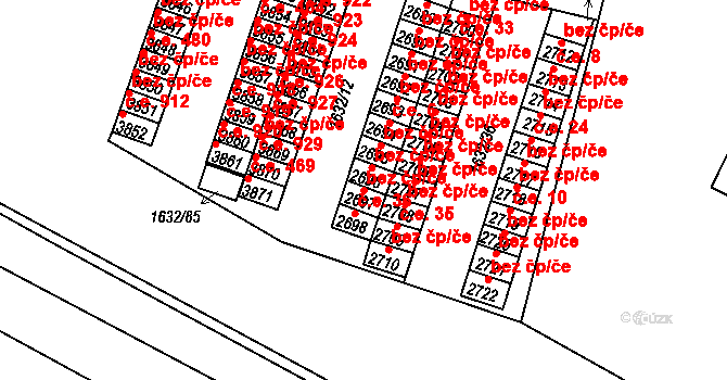 Rakovník 41873416 na parcele st. 2697 v KÚ Rakovník, Katastrální mapa