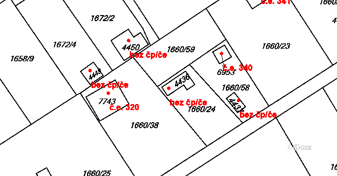 Chrudim 41948416 na parcele st. 4436 v KÚ Chrudim, Katastrální mapa