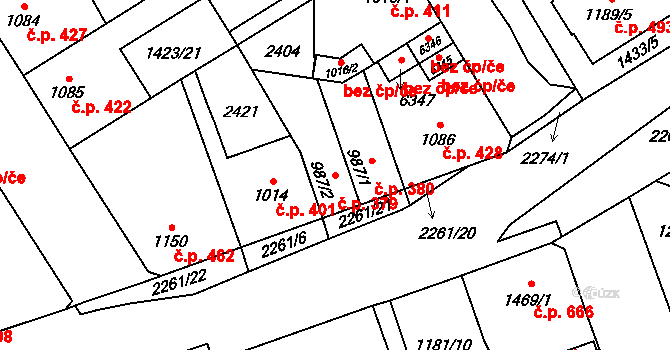 Beroun-Město 379, Beroun na parcele st. 987/2 v KÚ Beroun, Katastrální mapa