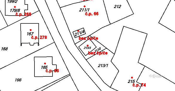 Rýmařov 48179418 na parcele st. 213/3 v KÚ Janovice u Rýmařova, Katastrální mapa