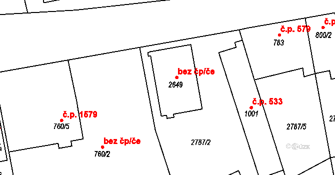 Lipník nad Bečvou 49470418 na parcele st. 2649 v KÚ Lipník nad Bečvou, Katastrální mapa