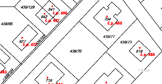 Opatovice nad Labem 406, Katastrální mapa