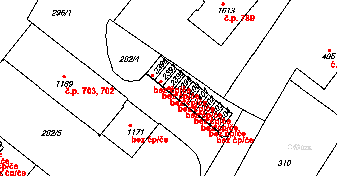 Heřmanův Městec 42459419 na parcele st. 2398 v KÚ Heřmanův Městec, Katastrální mapa