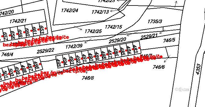 Klenčí pod Čerchovem 45260419 na parcele st. 488 v KÚ Klenčí pod Čerchovem, Katastrální mapa