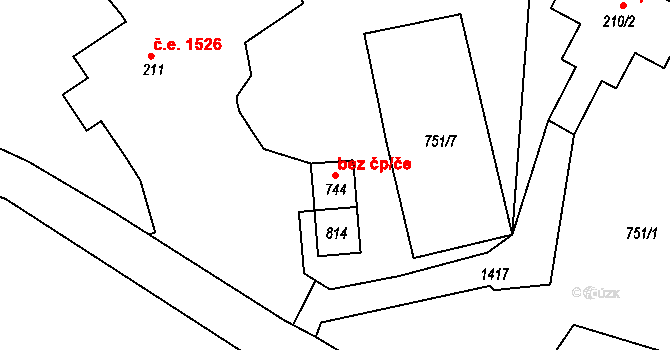 Janov nad Nisou 44226420 na parcele st. 744 v KÚ Janov nad Nisou, Katastrální mapa