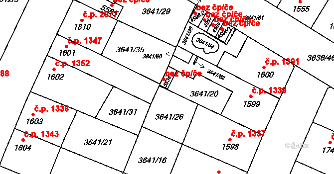 Břeclav 48427420 na parcele st. 5534 v KÚ Břeclav, Katastrální mapa