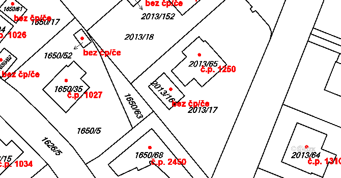 Pelhřimov 49046420 na parcele st. 2013/161 v KÚ Pelhřimov, Katastrální mapa