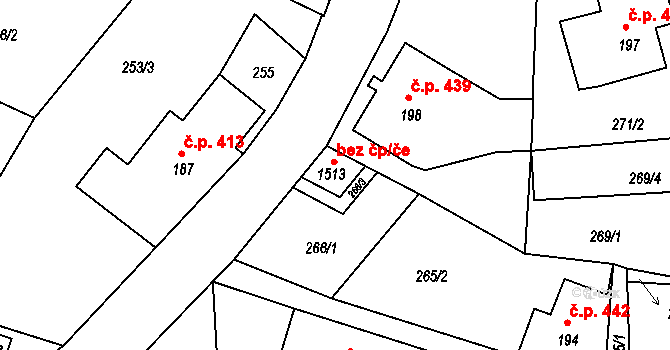 Krásná Lípa 71674420 na parcele st. 1513 v KÚ Krásná Lípa, Katastrální mapa