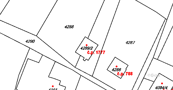 Rychvald 1777 na parcele st. 4289/2 v KÚ Rychvald, Katastrální mapa