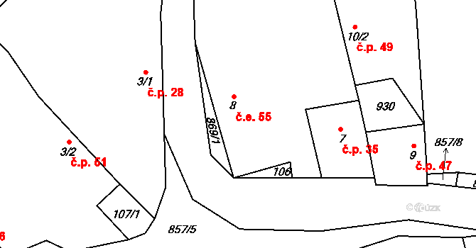 Chřenovice 27, Katastrální mapa