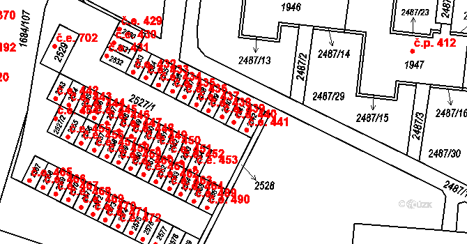 Brno 39491421 na parcele st. 2541 v KÚ Starý Lískovec, Katastrální mapa