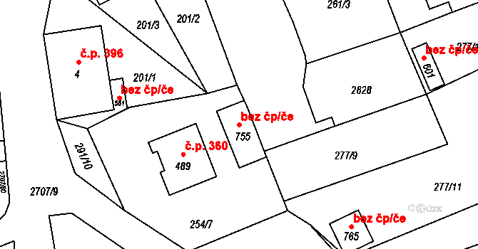 Janovice nad Úhlavou 49150421 na parcele st. 755 v KÚ Janovice nad Úhlavou, Katastrální mapa
