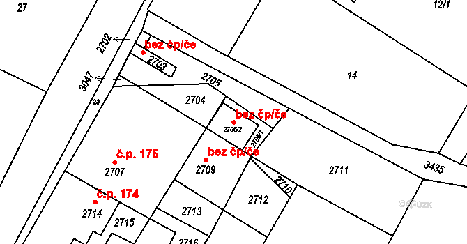Horní Břečkov 80763421 na parcele st. 2706/2 v KÚ Čížov, Katastrální mapa