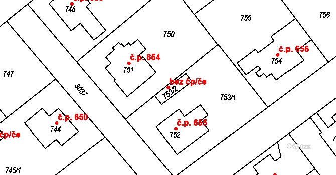 Rychnov nad Kněžnou 81660421 na parcele st. 753/2 v KÚ Rychnov nad Kněžnou, Katastrální mapa