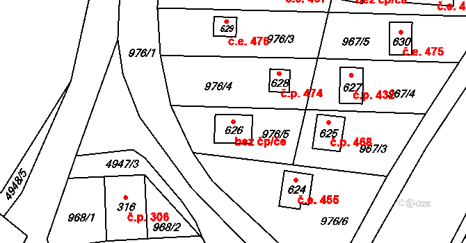 Černovice 473, Katastrální mapa