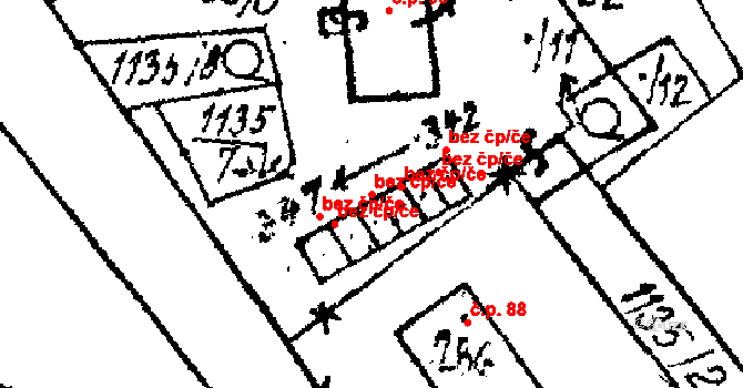 Česká Kubice 43169422 na parcele st. 345 v KÚ Česká Kubice, Katastrální mapa