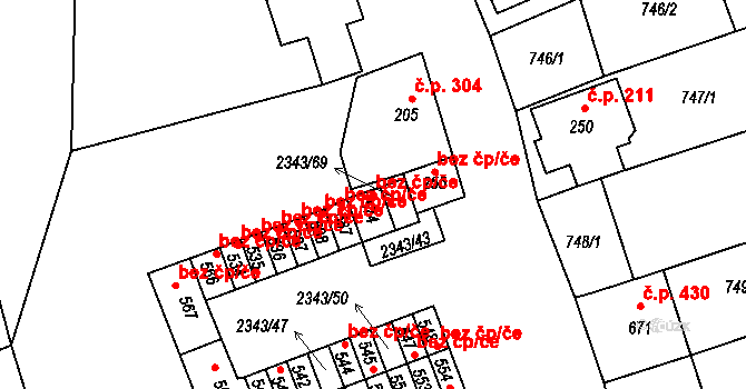 Křepice 48186422 na parcele st. 574 v KÚ Křepice u Hustopečí, Katastrální mapa