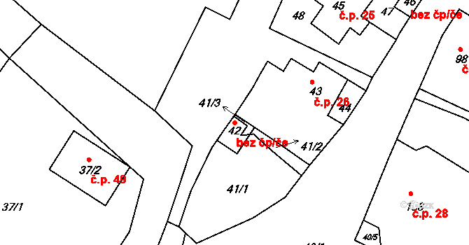 Velké Chvojno 49963422 na parcele st. 42 v KÚ Arnultovice u Lučního Chvojna, Katastrální mapa