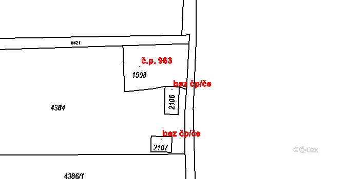 Jiříkov 101138423 na parcele st. 2106 v KÚ Jiříkov, Katastrální mapa
