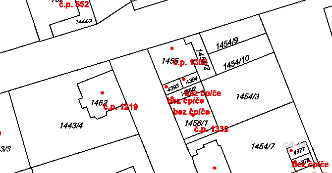 Šumperk 44972423 na parcele st. 4393 v KÚ Šumperk, Katastrální mapa