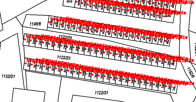 Rožnov pod Radhoštěm 45643423 na parcele st. 3458 v KÚ Rožnov pod Radhoštěm, Katastrální mapa