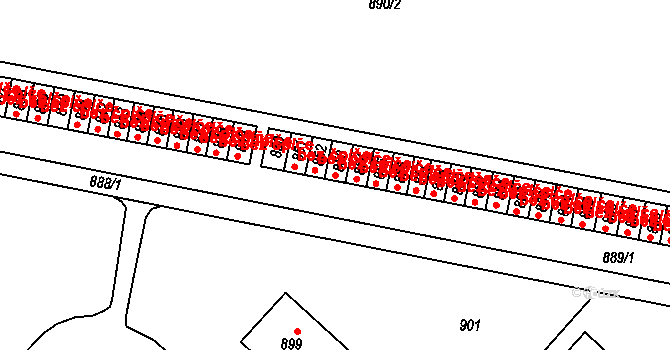 Slatina 225, Brno na parcele st. 853 v KÚ Slatina, Katastrální mapa