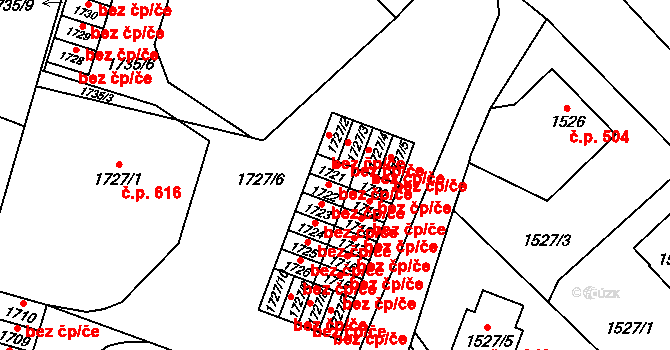 Nový Bor 39779424 na parcele st. 1721 v KÚ Nový Bor, Katastrální mapa